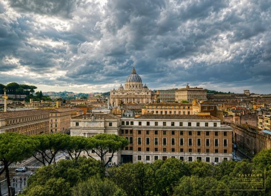 View of St Peter's Basilica from Castel Sant'Angelo