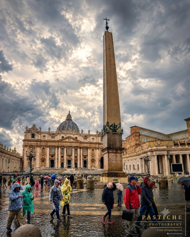 Stormy day at St. Peter's Square