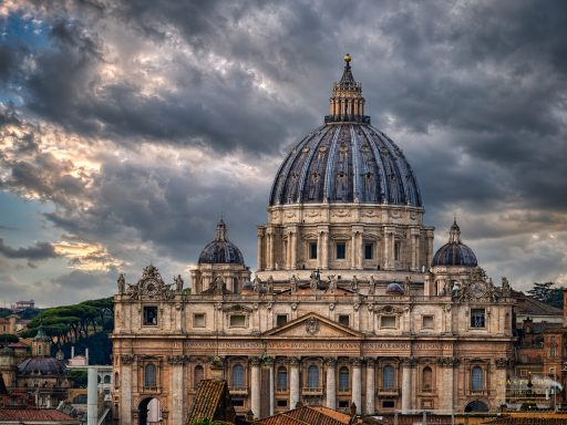 View of St Peter's Basilica from Castel Sant'Angelo
